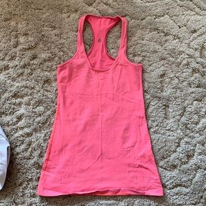 Pink cool racerback tank